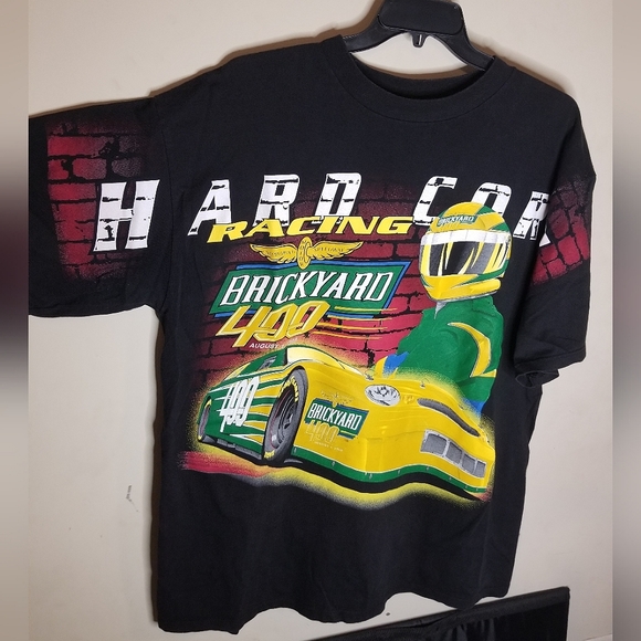 Vintage 1998 AOP Brickyard 400 Hardcore Racing T-shirt🚦🏁🏁 NWOT🔥 - Picture 2 of 9
